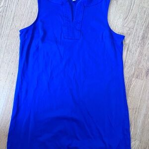 Women's Size XL NEW YORK & Company Blue Sleeveless Turnic Top GUC ❤️